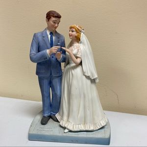 Norman Rockwell 1981 Bride & Groom Collectors Figurine